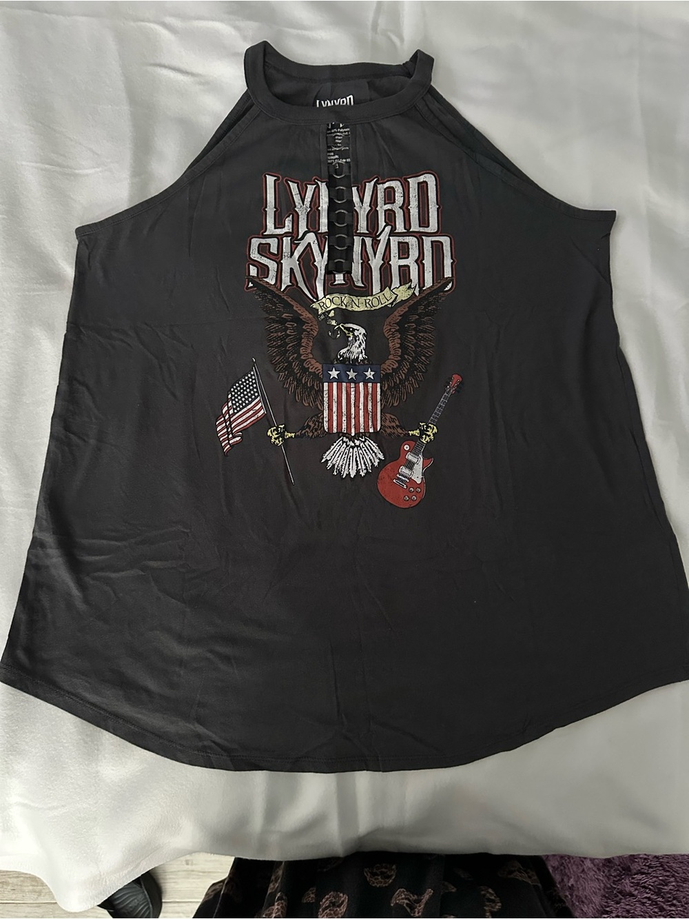 torrid Black Lynyrd Skynyrd Graphic Halter Tank Top